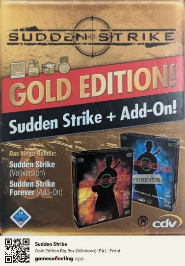 Sudden Strike Computer, PAL box front
