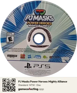 PJ Masks Power Heroes: Mighty Alliance PlayStation 5, NTSC disc