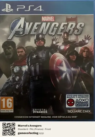 Marvel's Avengers PlayStation 4, France box front