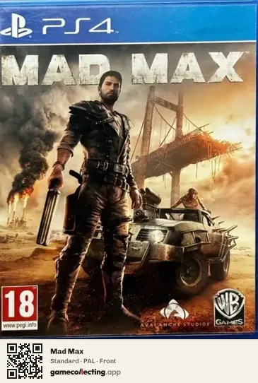 Mad Max PlayStation 4, PAL box front