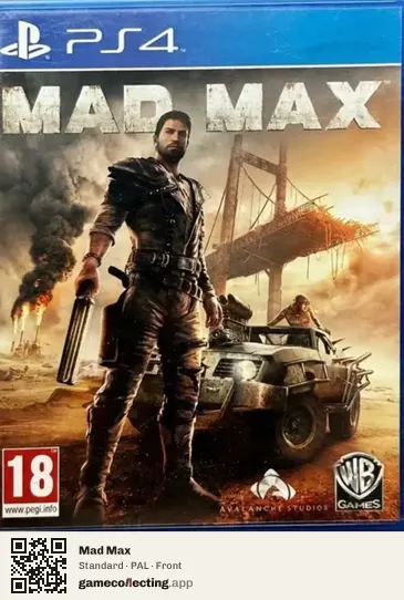Mad Max PlayStation 4, PAL box front