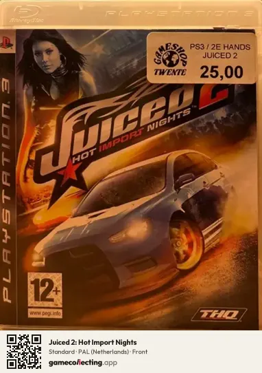 Juiced 2: Hot Import Nights PlayStation 3, Netherlands box front
