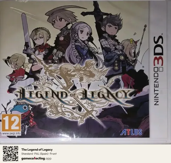 The Legend of Legacy Nintendo 3DS, Spain box front