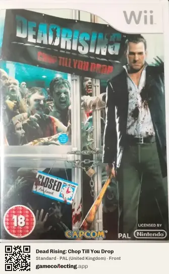 Dead Rising: Chop Till You Drop Nintendo Wii, United Kingdom box front
