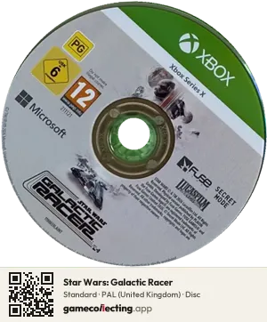 Star Wars: Galactic Racer Xbox Series X, PAL disc