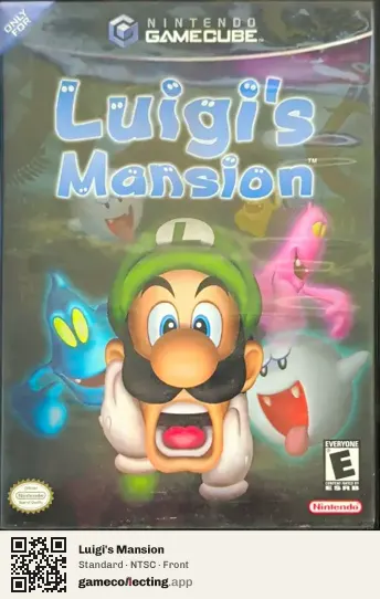 Luigi's Mansion Nintendo GameCube, NTSC box front