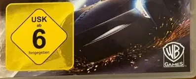 Cars 3: Driven to Win, the USK square on its front