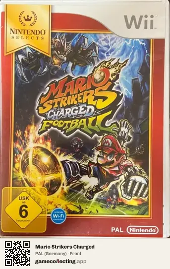 Mario Strikers Charged Nintendo Wii, Germany box front
