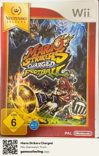 Mario Strikers Charged Nintendo Wii, Germany box front