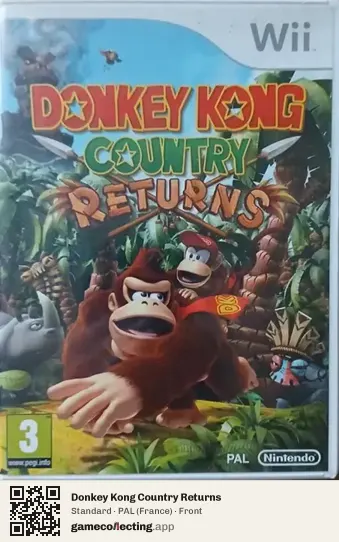 Donkey Kong Country Returns Nintendo Wii, France box front
