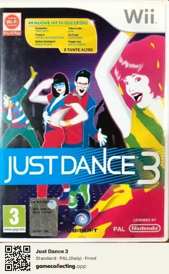 Just Dance 3 Nintendo Wii, Italy box front