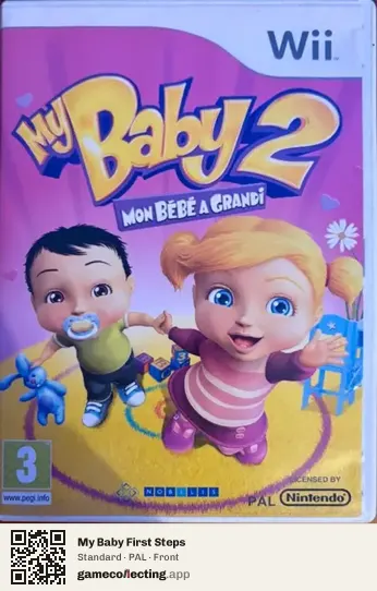 My Baby First Steps Nintendo Wii, PAL box front
