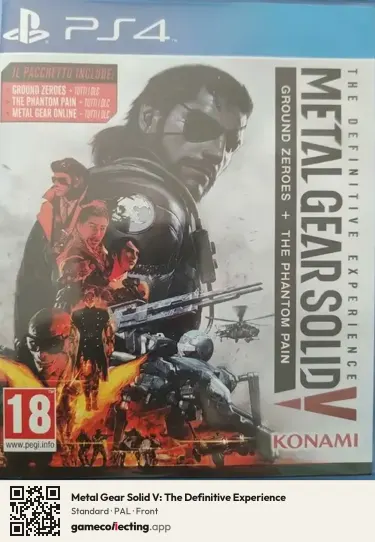 Metal Gear Solid V: The Definitive Experience PlayStation 4, PAL box front