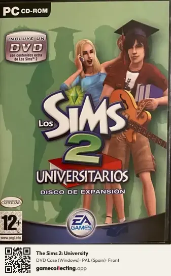 The Sims 2: University Computer, Spain box front