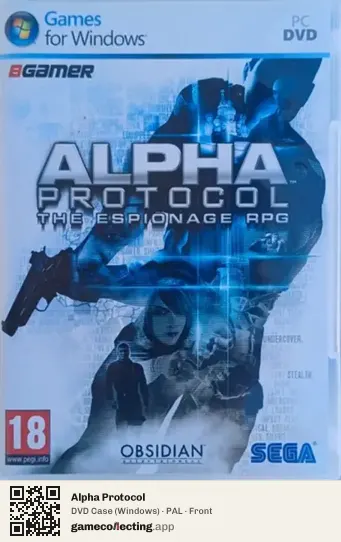 Alpha Protocol Computer, PAL box front