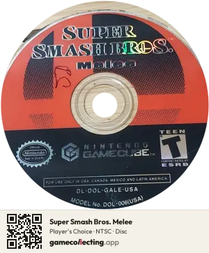 Super Smash Bros. Melee Nintendo GameCube, NTSC disc