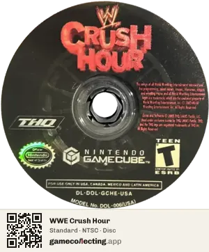 WWE Crush Hour Nintendo GameCube, NTSC disc