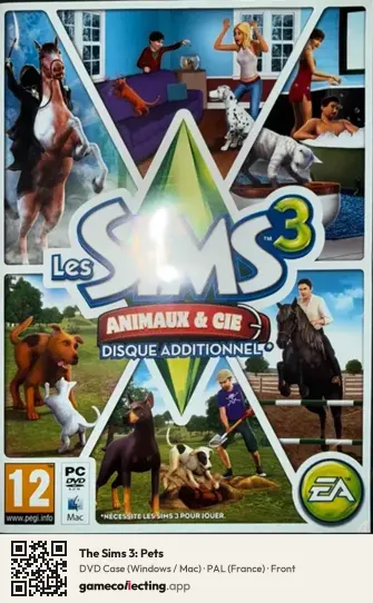 The Sims 3: Pets Computer, France box front