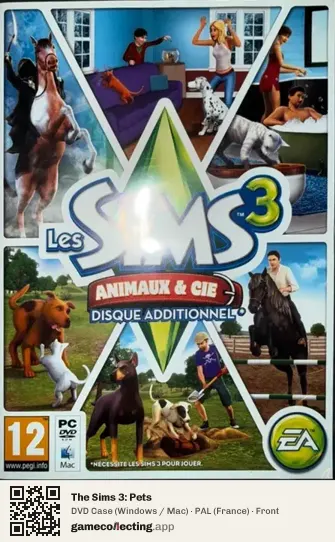 The Sims 3: Pets Computer, France box front