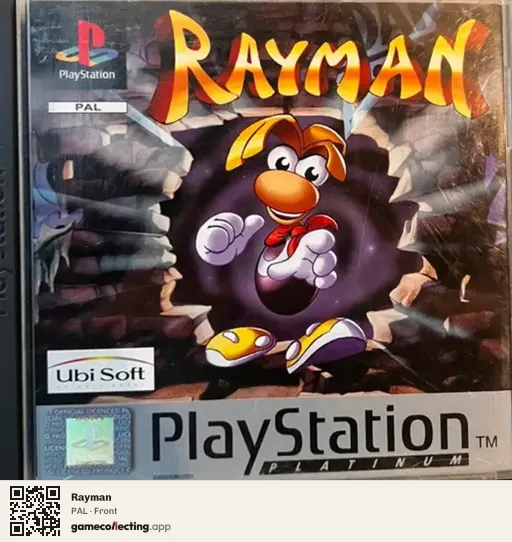 Rayman PlayStation, PAL box front