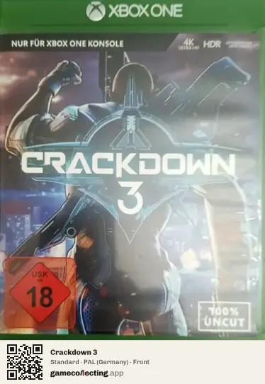 Crackdown 3 Xbox One, Germany box front