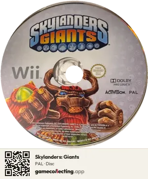 Skylanders: Giants Nintendo Wii, PAL disc