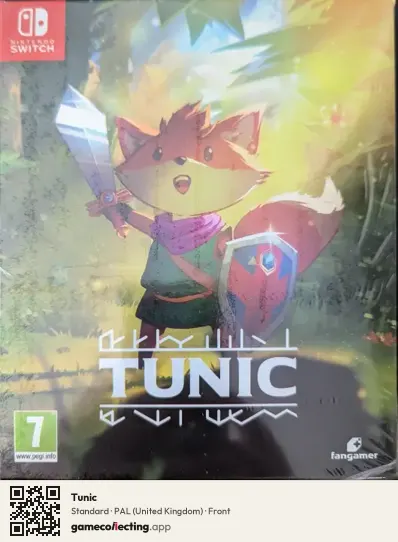 Tunic Nintendo Switch, United Kingdom box front