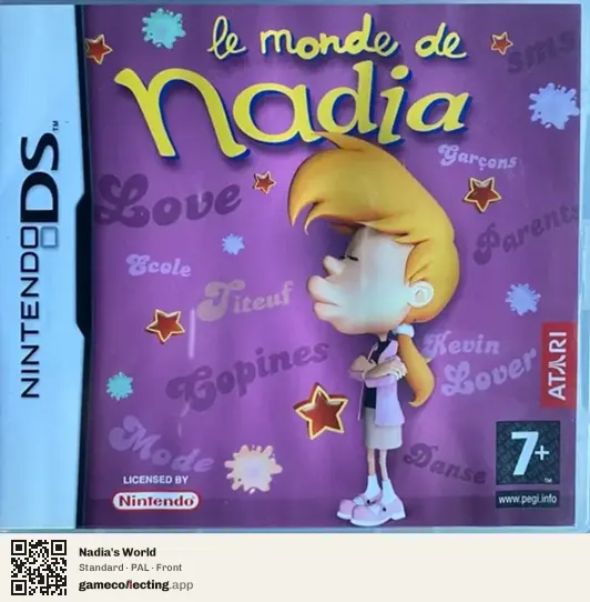 Nadia's World Nintendo DS, PAL box front