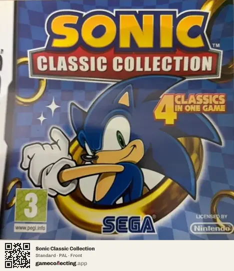 Sonic Classic Collection Nintendo DS, PAL box front
