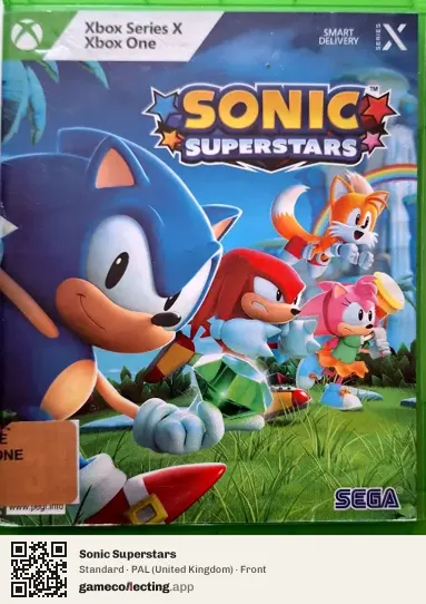 Sonic Superstars Xbox Series X, United Kingdom box front