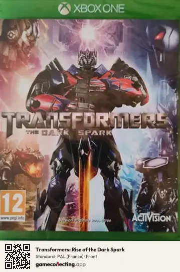 Transformers: Rise of the Dark Spark Xbox One, France box front