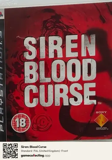 Siren: Blood Curse PlayStation 3, United Kingdom box front