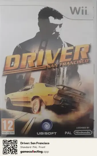 Driver: San Francisco Nintendo Wii, PAL box front