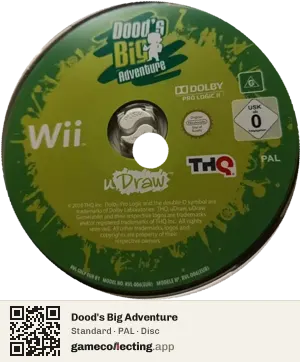 Dood's Big Adventure Nintendo Wii, PAL disc