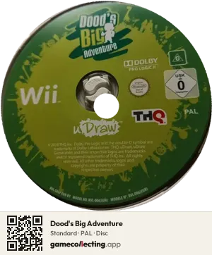 Dood's Big Adventure Nintendo Wii, PAL disc