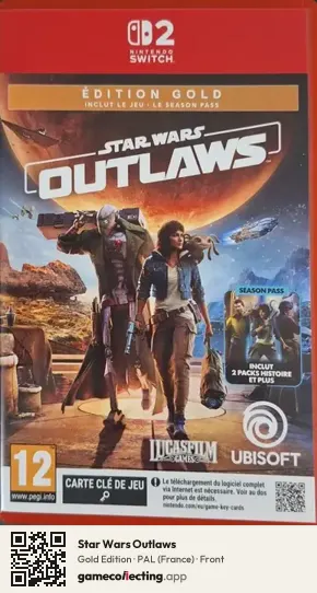 Star Wars Outlaws Nintendo Switch 2, France box front