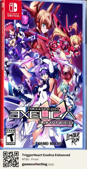 TriggerHeart Exelica Enhanced Nintendo Switch, NTSC box front