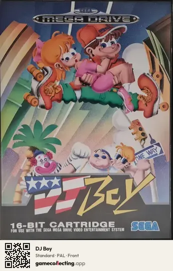 DJ Boy Sega Mega Drive / Genesis, PAL box front