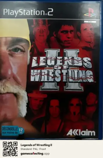 Legends of Wrestling II PlayStation 2, PAL box front