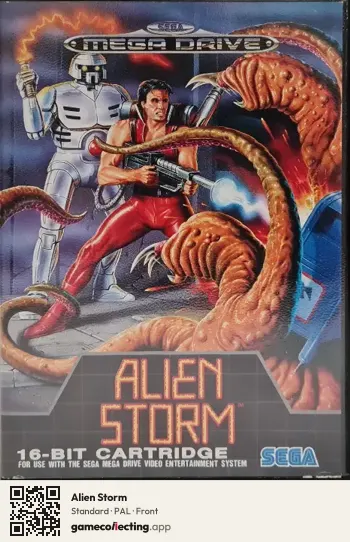 Alien Storm Sega Mega Drive / Genesis, PAL box front
