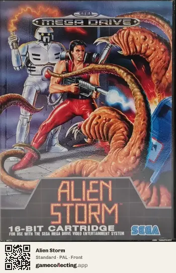 Alien Storm Sega Mega Drive / Genesis, PAL box front