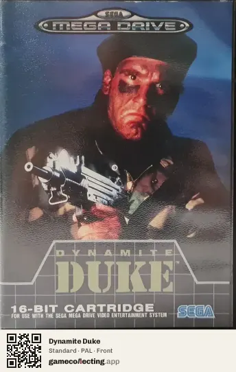 Dynamite Duke Sega Mega Drive / Genesis, PAL box front