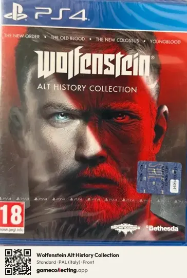 Wolfenstein Alt History Collection PlayStation 4, Italy box front