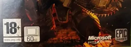 Gears of War, the PEGI square on its front