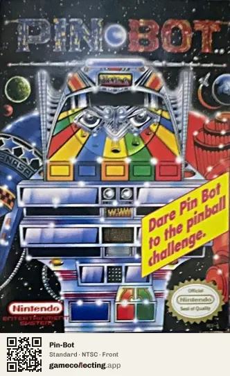 Pin-Bot Nintendo Entertainment System, NTSC box front