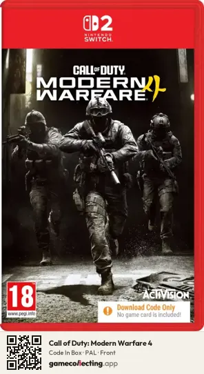 Call of Duty: Modern Warfare 4 Nintendo Switch 2, PAL box front