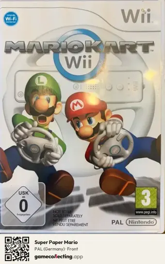 Super Paper Mario Nintendo Wii, Germany box front