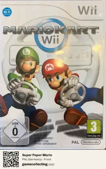 Super Paper Mario Nintendo Wii, Germany box front
