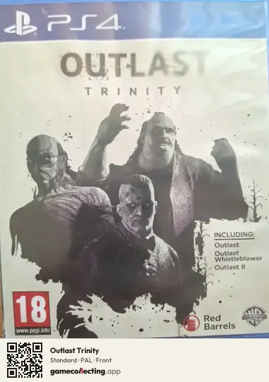 Outlast Trinity PlayStation 4, PAL box front