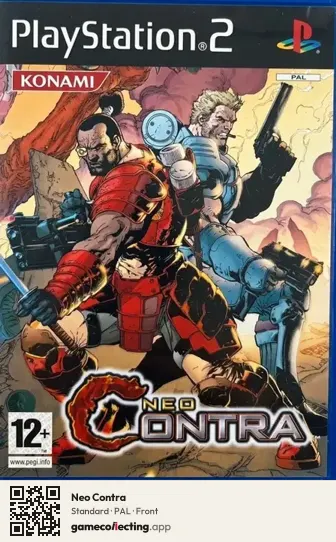Neo Contra PlayStation 2, PAL box front